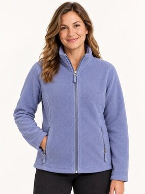 L.L. Bean Woman ' Lavender Full-Zip Fleece Jacket